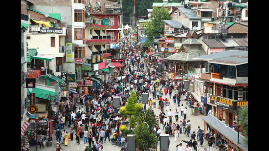 Tourists-strolling-on-the-Mall-road-in-Manali-on-T_1781026848699