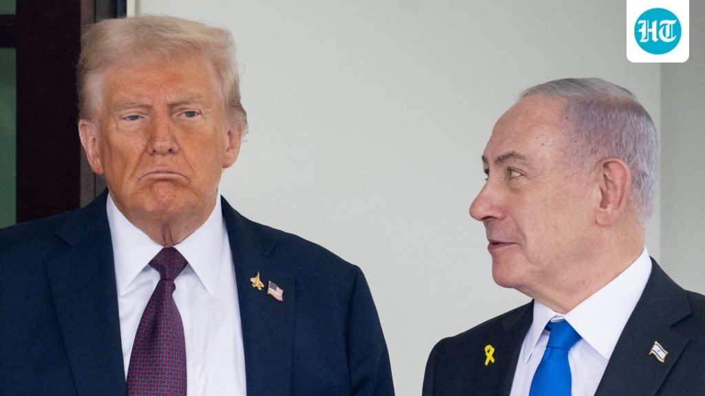 Donald Trump meets Israeli PM Benjamin Netanyahu